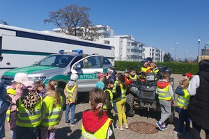 Spotkanie z dziećmi w Komendzie Oddziału 