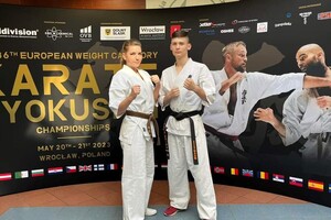 Funkcjonariuszka POSG na Mistrzostwach Europy w Karate Kyokushin we Wrocławiu 