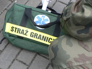 Funkcjonariusze SG udzielili pierwszej pomocy przedmedycznej 