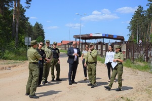 Wizyta przedstawicieli UNHCR w Podlaskim Oddziale SG 