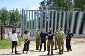 Wizyta przedstawicieli UNHCR w Podlaskim Oddziale SG 