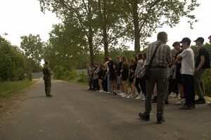 Uczniowie klas mundurowych z wizytą w Krynkach 