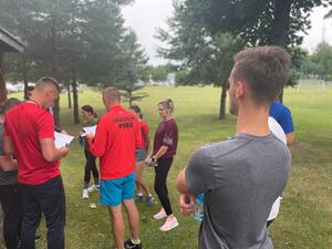 Uczestnicy II etapu podczas zdawania gzaminów 