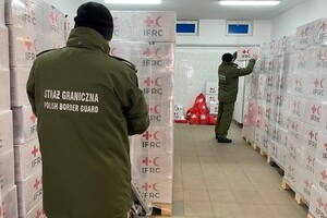 Otrzymane pakiety pomocowe z Polskiego Czerwonego Krzyża 