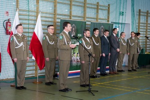 Uroczystość ślubowania w POSG 