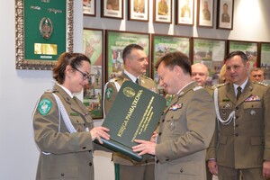 Uroczystośc przekazania obowiązków komendanta POSG 