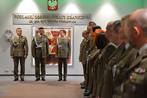 Uroczystość przekazania obowiązków komendanta POSG 