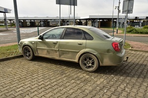 Auto wykorzystane do przewozu migrantów 
