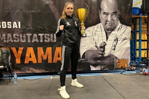 Funkcjonariuszka SG na zawodach IKO POLISH OPEN 