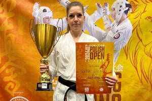 Funkcjonariuszka SG na zawodach IKO POLISH OPEN 