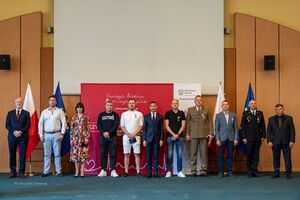 Uroczystość wręczenia Odznak Honorowego Dawcy Krwi; zdj. PUW 