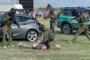 Funkcjonariusze SG na Suwałki Air Show 