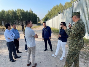 Wizyta delegacji wietnamskiej w Podlaskim Oddziale Straży Granicznej 