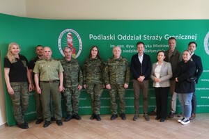 Przedstawieciele Podlaskiego OSG, Rzecznika Praw Obywatelskich oraz Rzecznika Praw Dziecka 