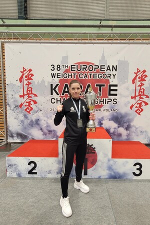 Funkcjonariuszka POSG na mistrzostwach Europy w karate 1