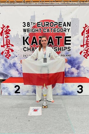 Funkcjonariuszka POSG na mistrzostwach Europy w karate 1
