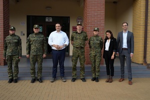 Wizyta niemieckiej delegacji w Podlaskim Oddziale SG 