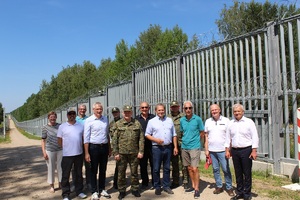 Wizyta niemieckiej delegacji w Podlaskim Oddziale SG 