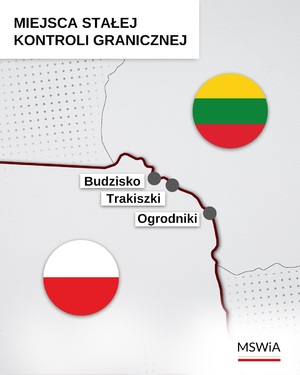 Miejsca stałej kontroli na granicy litewskiej 