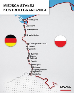 Miejsca stałej kontroli na granicy niemieckiej 