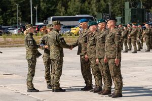 Przekazanie dowodzenia w operacji wojskowej "Bezpieczne Podlasie" zdj. PUW 