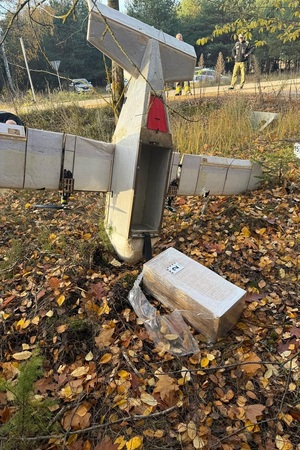 Próba przemytu papierosów dronem 