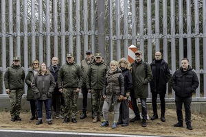 Wizyta szwedzkich dziennikarzy w Podlaskim Oddziale SG 