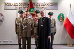 Uroczysty apel w Podlaskim Oddziale SG 