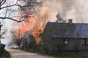Pożar zabudowań w gminie Płaska 