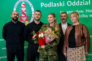 Ślubowanie i wręczenie aktów mianowań w Podlaskim Oddziale SG 