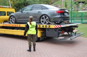 Odzyskane skradzione Audi A6 