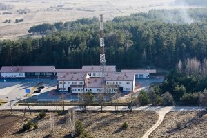 Widok na placówkę z lotu ptaka Widok na placówkę z lotu ptaka